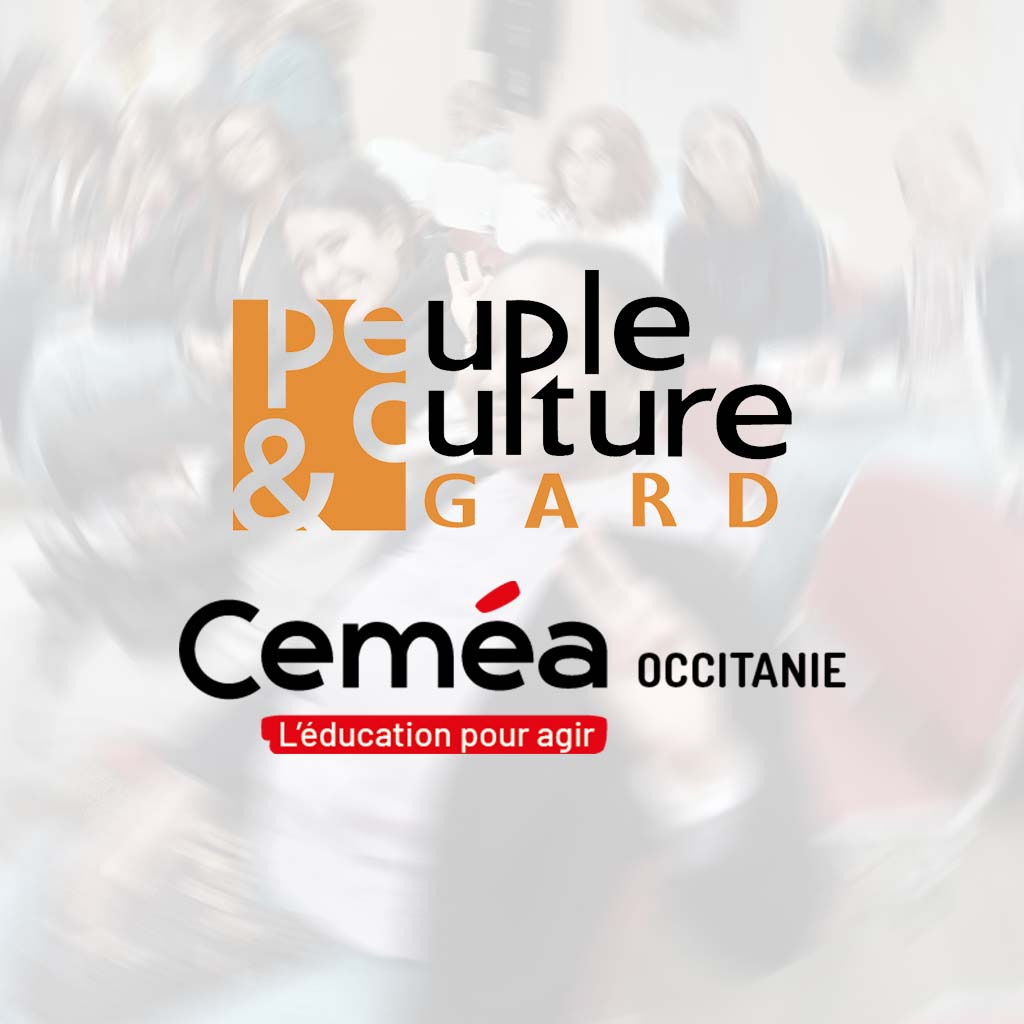 Logos Peuple et Culture Gard / Ceméa Occitanie